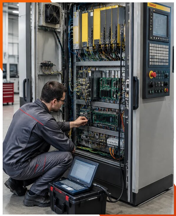 Ремонт систем ЧПУ FANUC промышленных станков в Ишиме