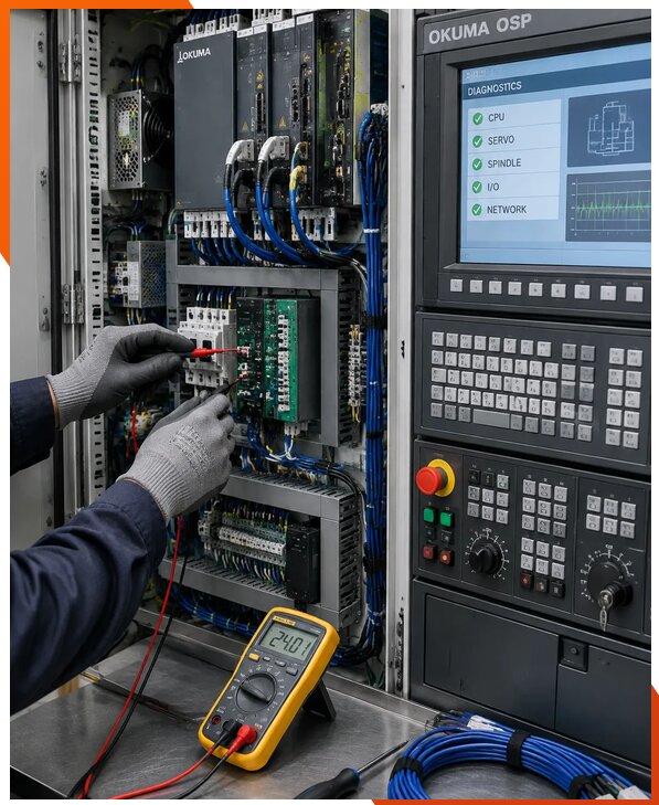 Ремонт систем ЧПУ Okuma OSP в Ишиме